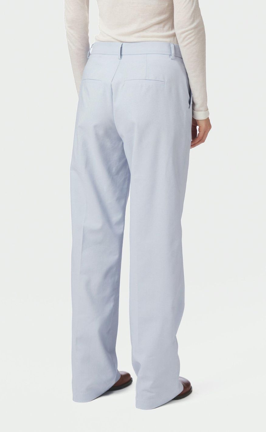 Neo Noir Bukser - Alice Linen - Light Blue