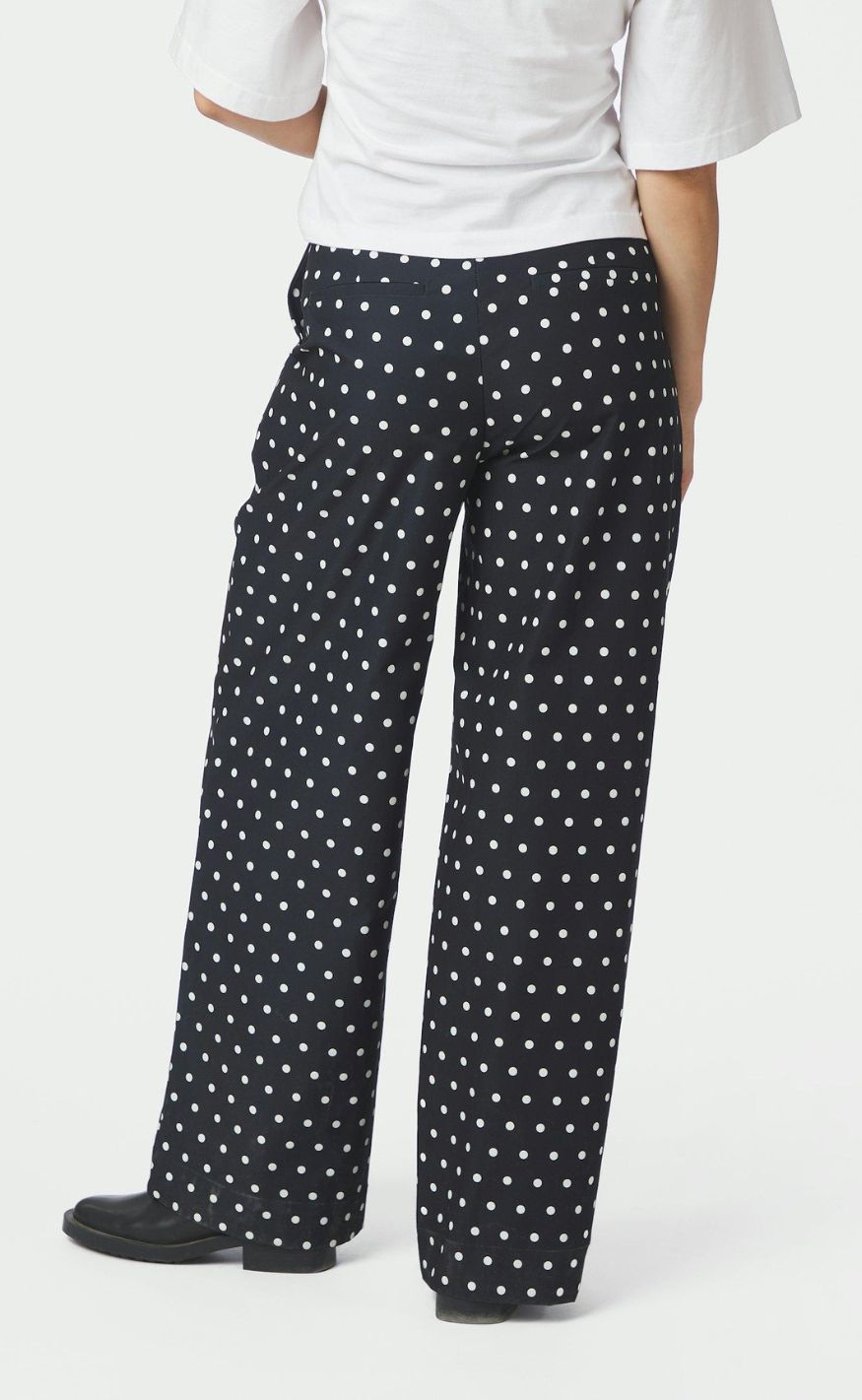 Neo Noir Bukser - Malba Dot - Black