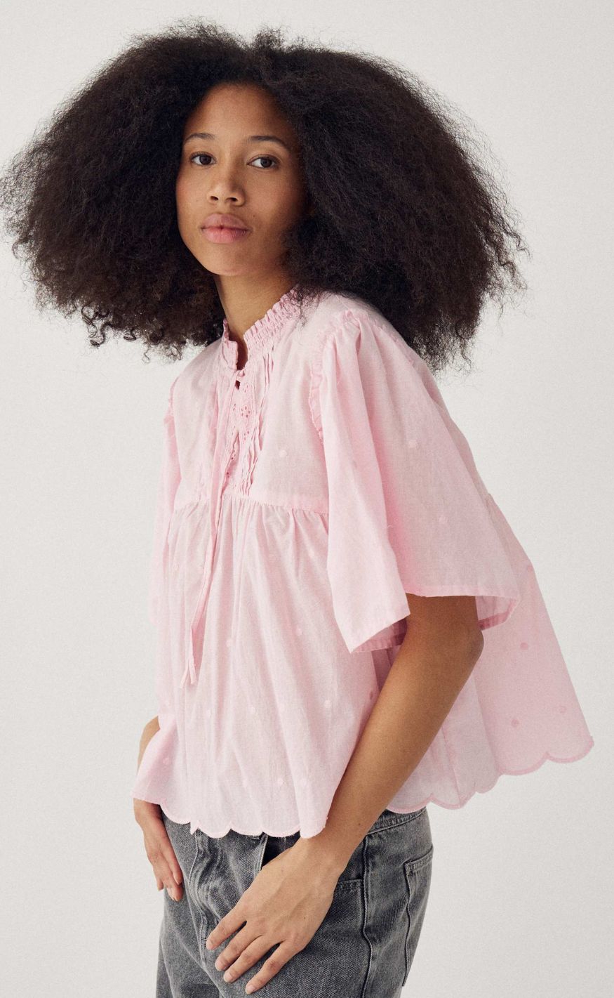 Noella Bluse - Marielle - Blush Pink