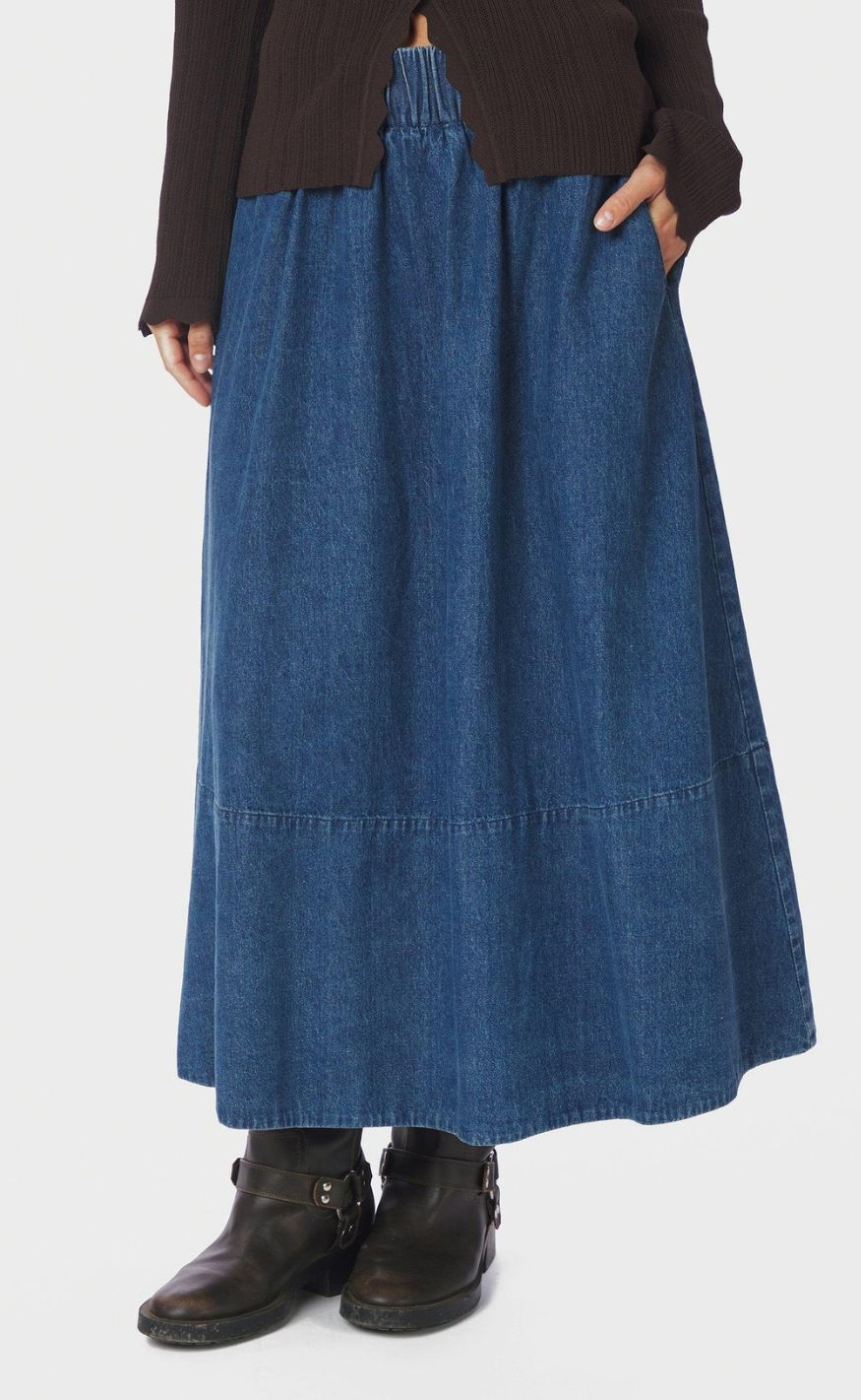 Neo Noir Skjørt - Yara Denim - Blue