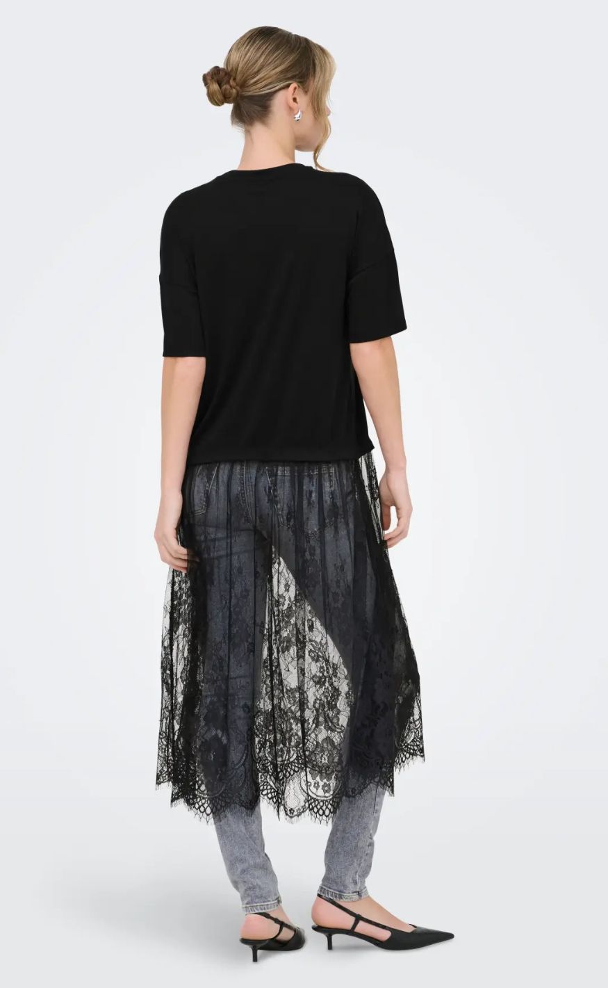 ONLY Kjole - Tahlia Lace - Black