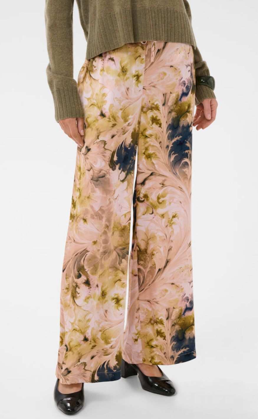 Culture Bukser - Andora Berna - Blue/Green Swirl