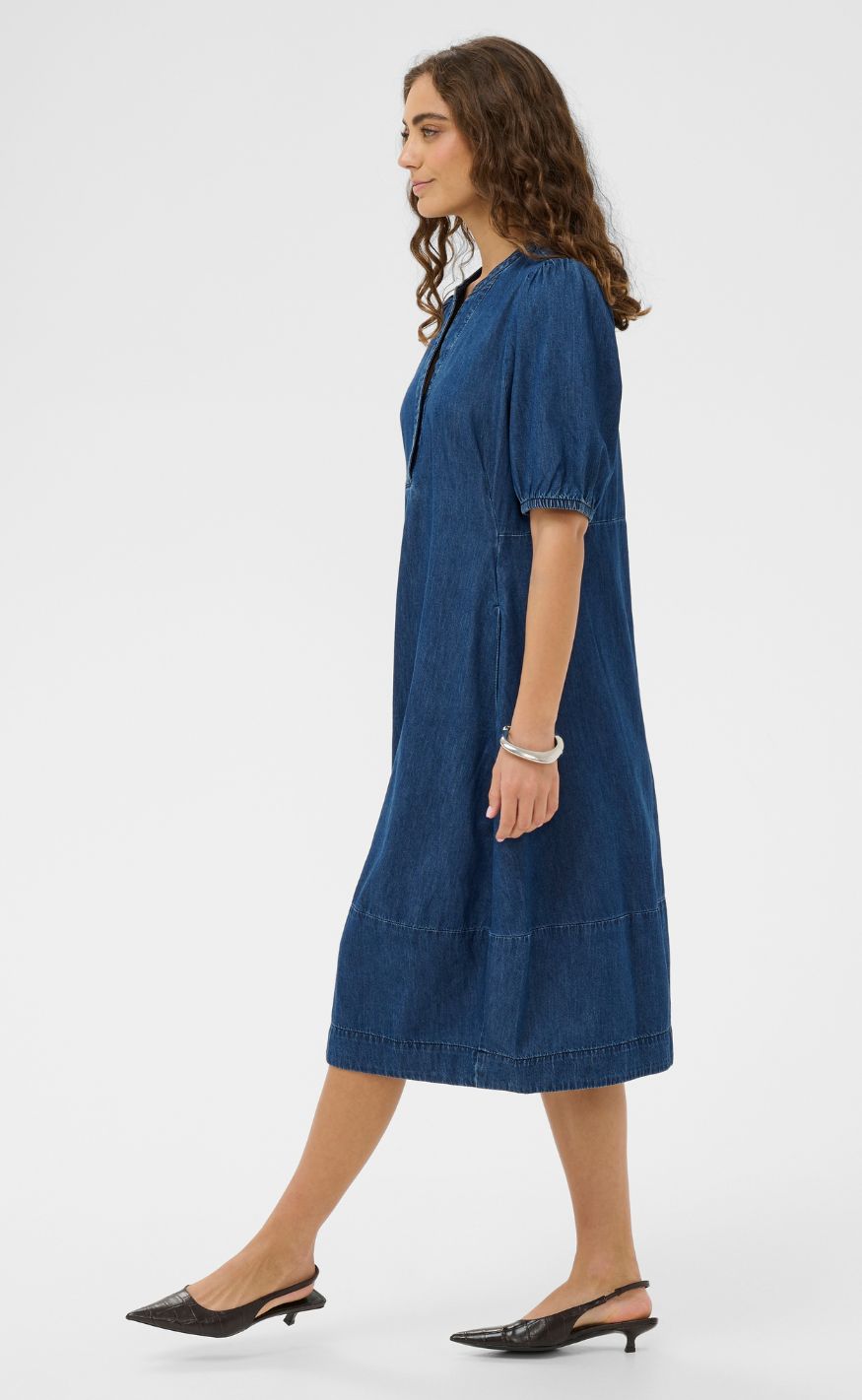 Culture Kjole - Mona Arpa - Dark Blue Wash