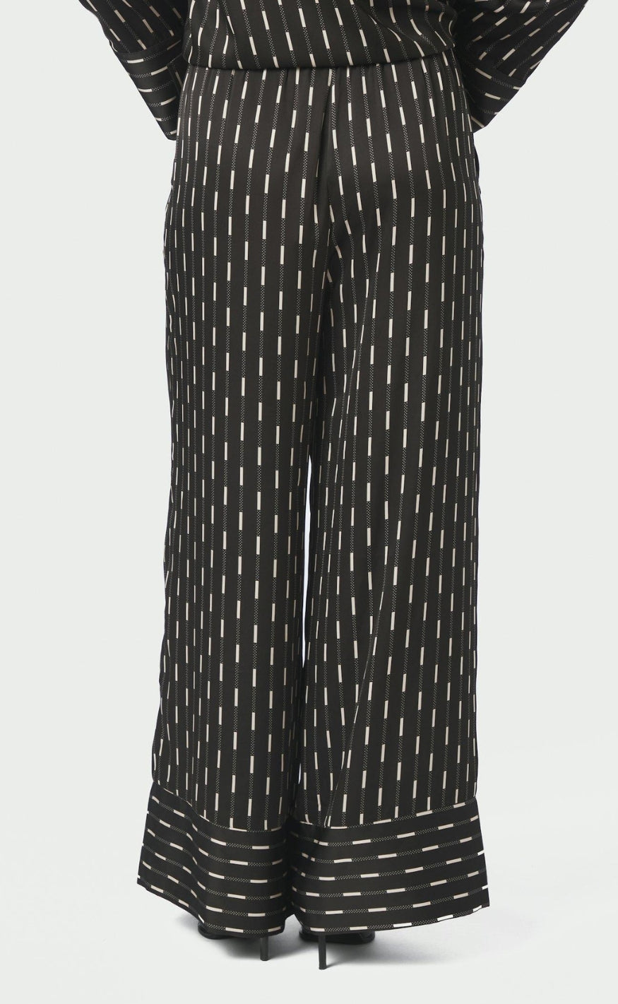 Neo Noir Bukser - Sora Print - Dark Brown