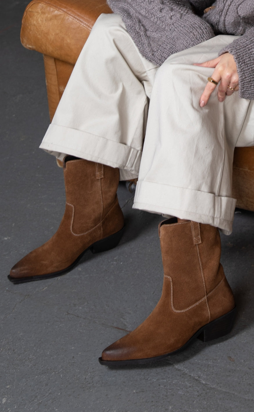 Copenhagen Shoes Støvler - The Couture Walk - Tobacco