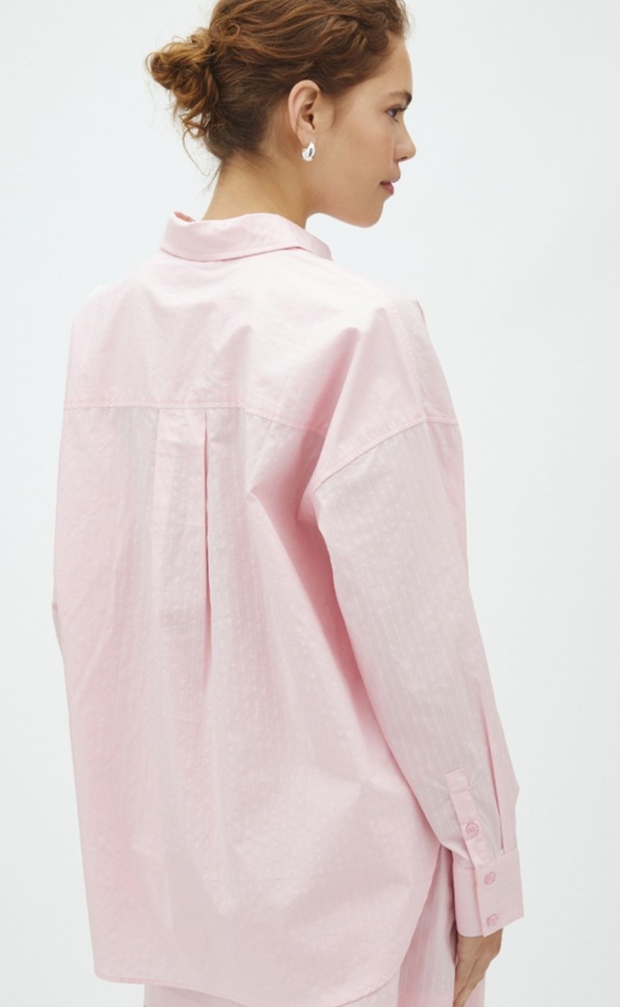 MbyM Skjorte - Brisa Boxy-M - Pale Pink Sugar Stripe