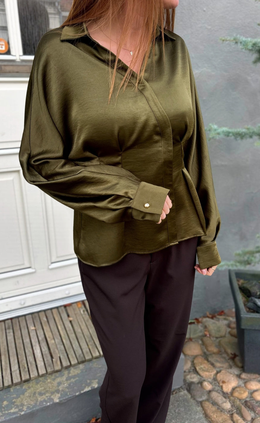 Say INA Copenhagen Bluse - Elowen - Green