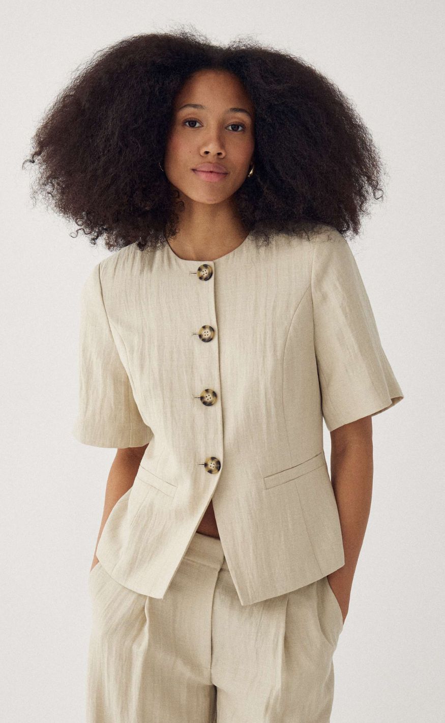 Noella Blazer - Kasaundra - Oyster