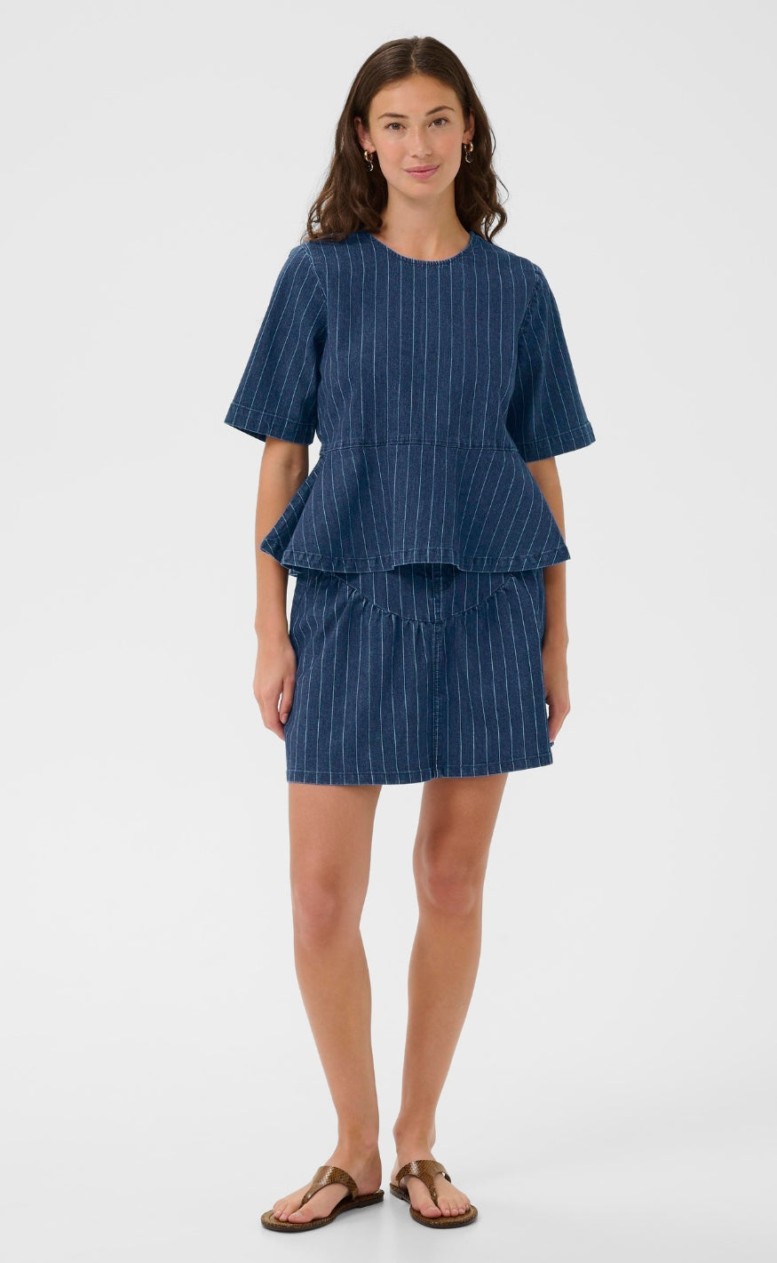 Culture Bluse - Mai Renny - Dark Blue Wash