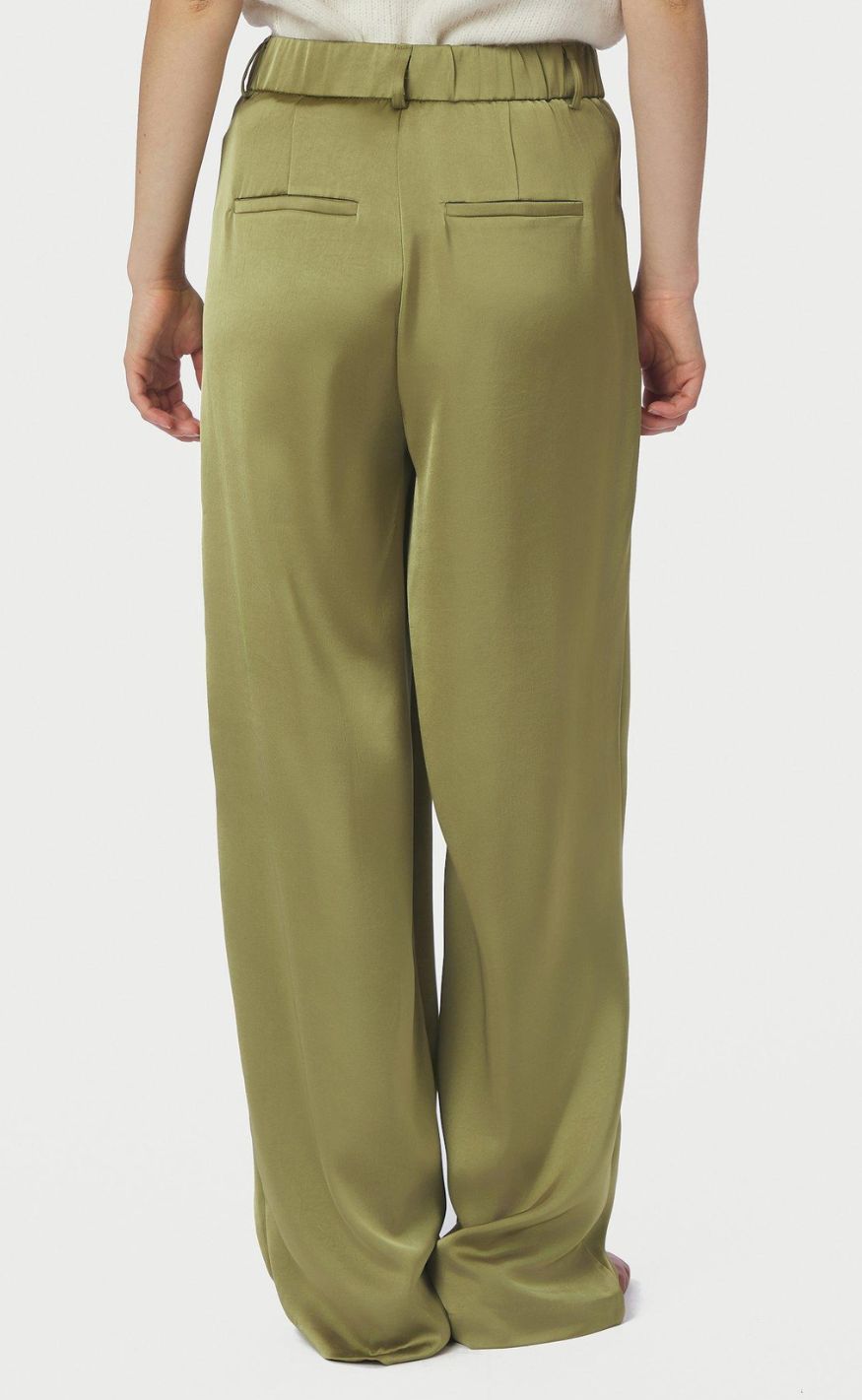 Neo Noir Bukser - Emmett Heavy Sateen - Sage Green