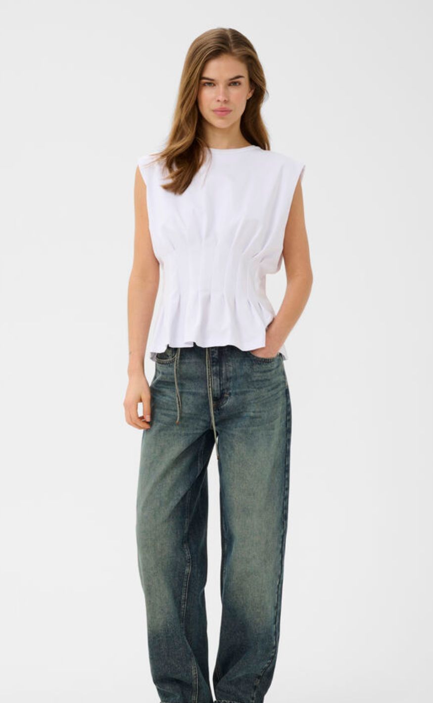 Gestuz T-Shirt - Inez - Bright White