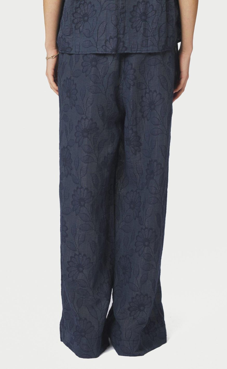 Neo Noir Bukser - Heifa Flower - Dark Blue