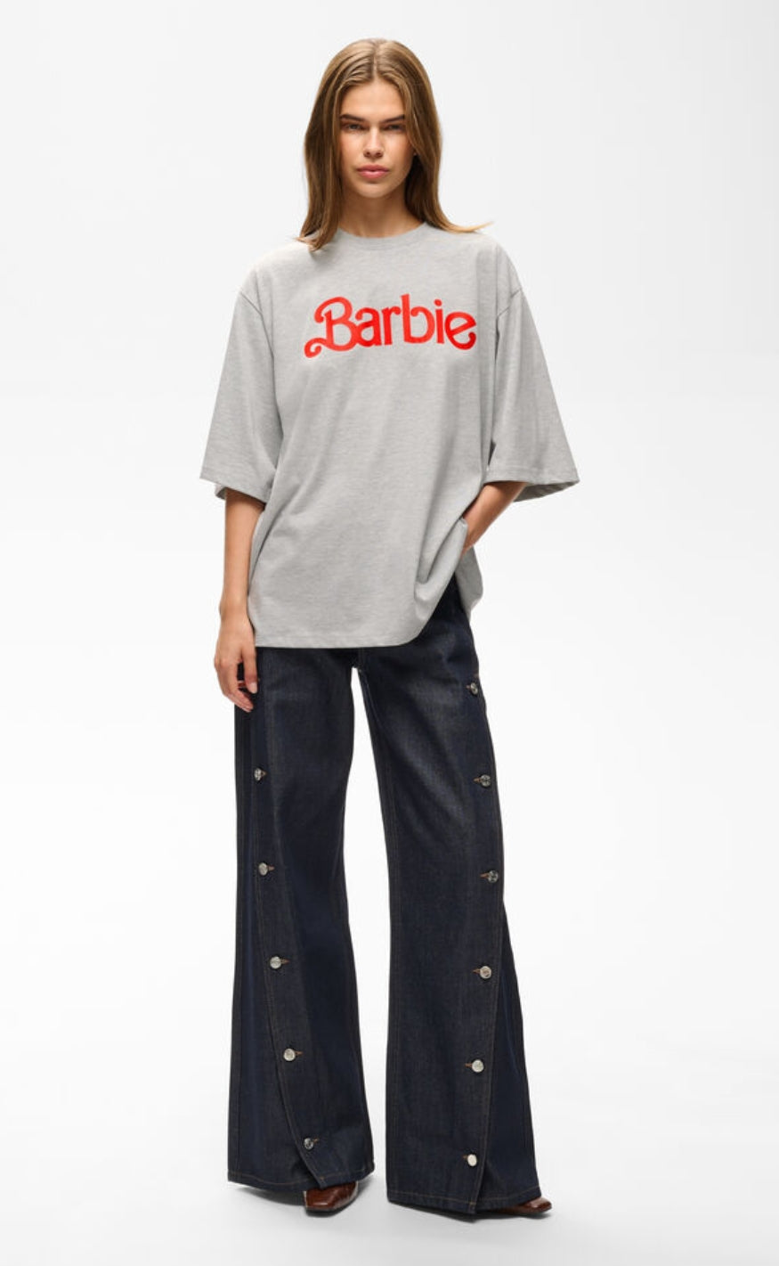 Gestuz T-shirt - Nadya - Light Grey Melange