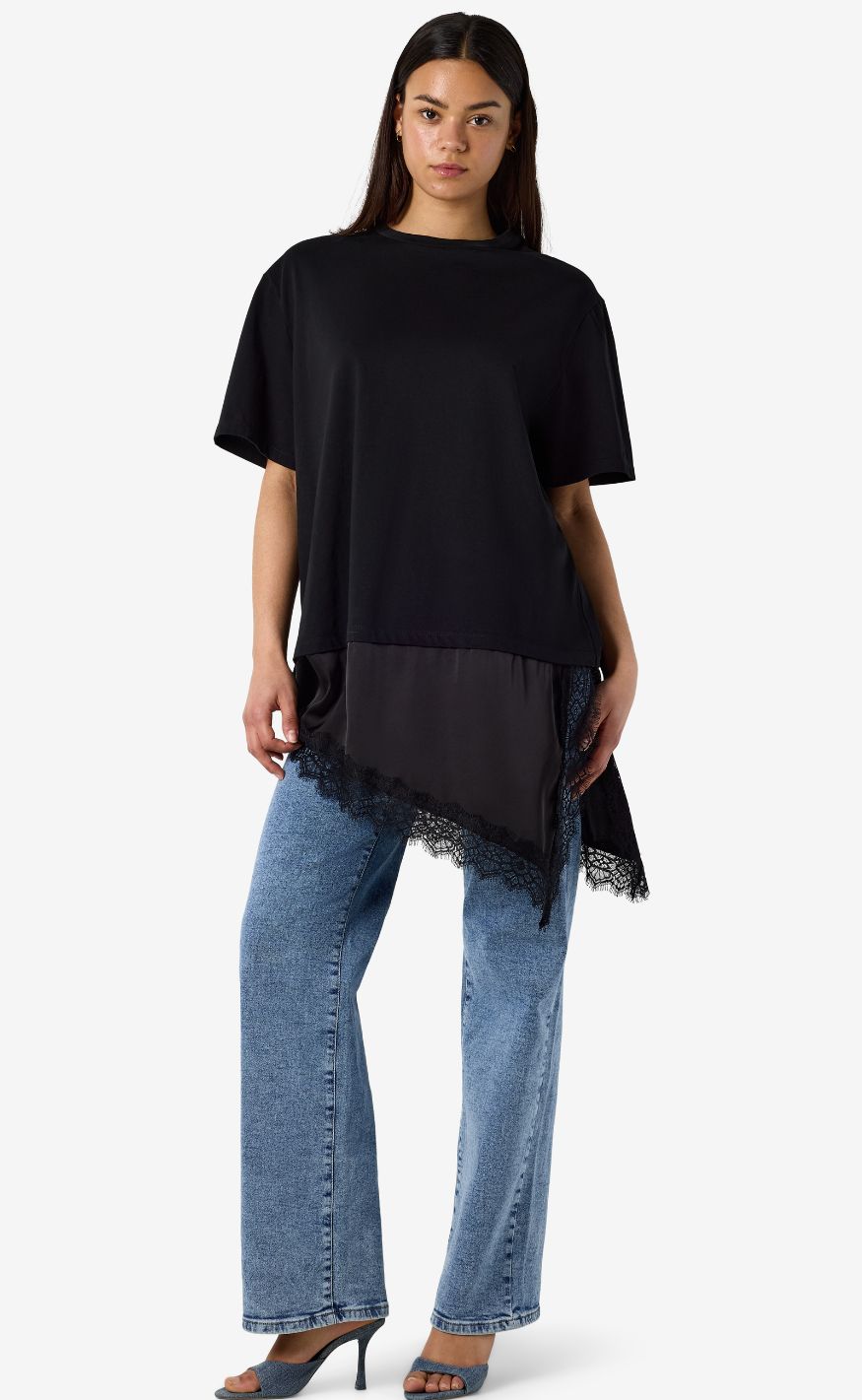 Noisy May T-shirt - Filla - Black