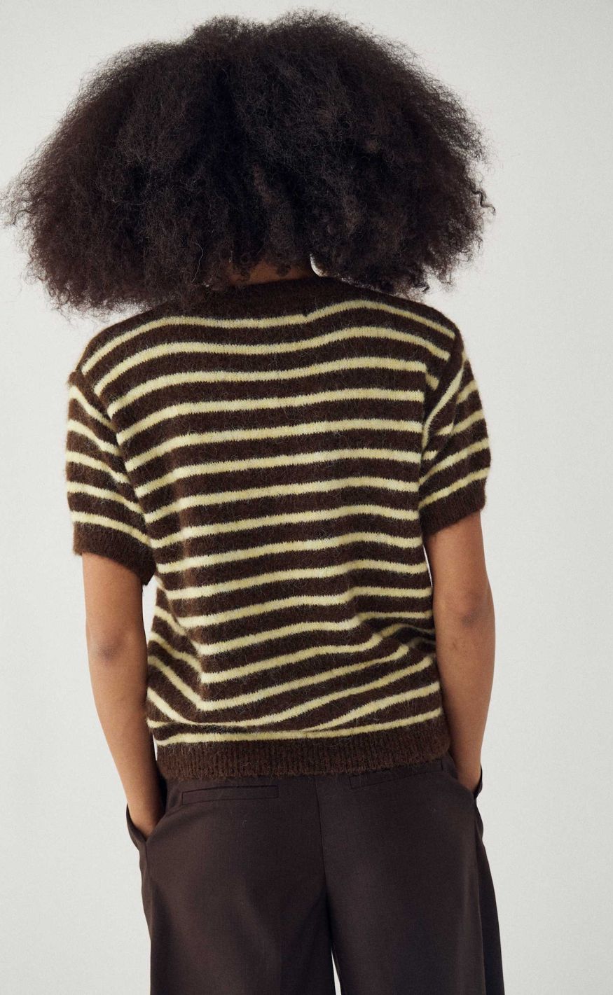 Noella Genser - Monikah - Brown Yellow Stripe