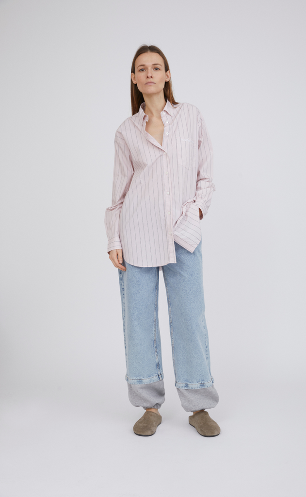 H2O Fagerholt Bluse - Holiday - Dusty Rose Stripe