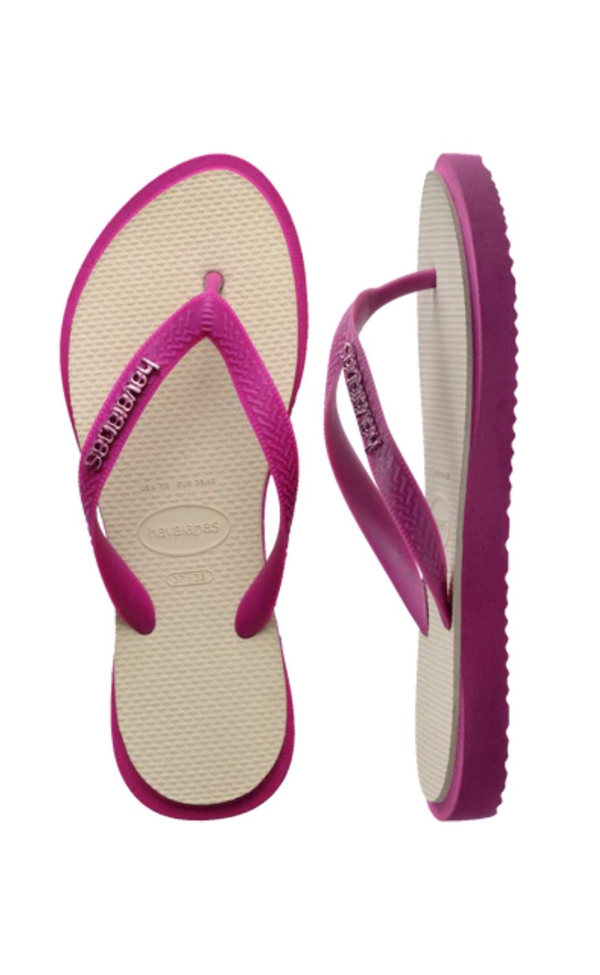 Havaianas Klipklappere - Topp Point Fusion - Rose Gum/ Straw Beige