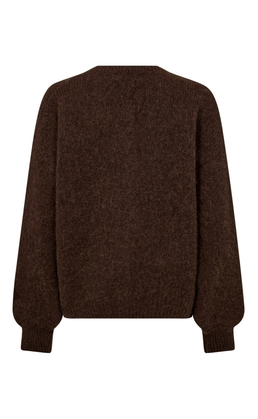 Depeche Cardigan - Sarah Alpaca - Brown