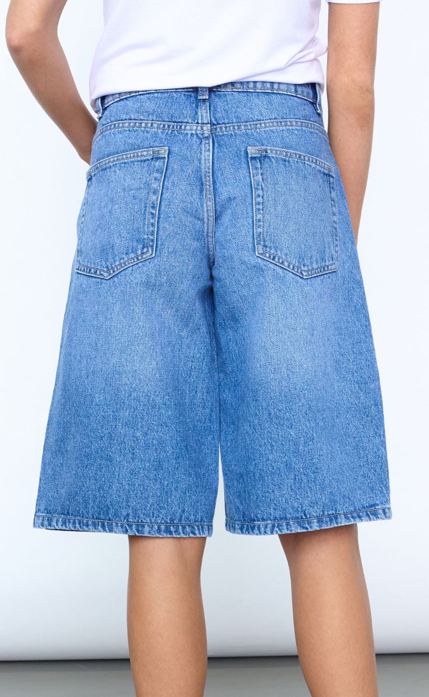 Sisters Point Shorts - OFIRA-SHO - Mid Blue Denim