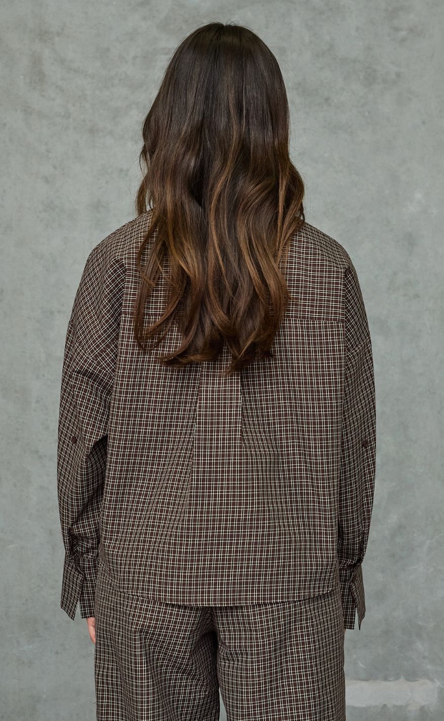 Love & Divine Skjorte - Love1495-4 - D. Chocolate Check