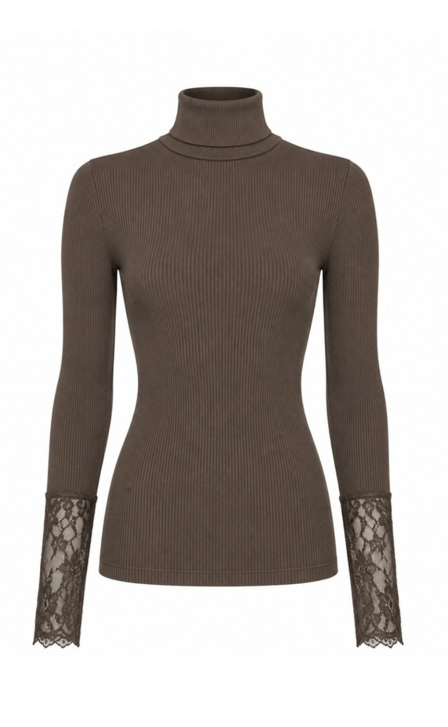 Tim & Simonsen Bluse - Maja Turtle Costina Lace - Noce