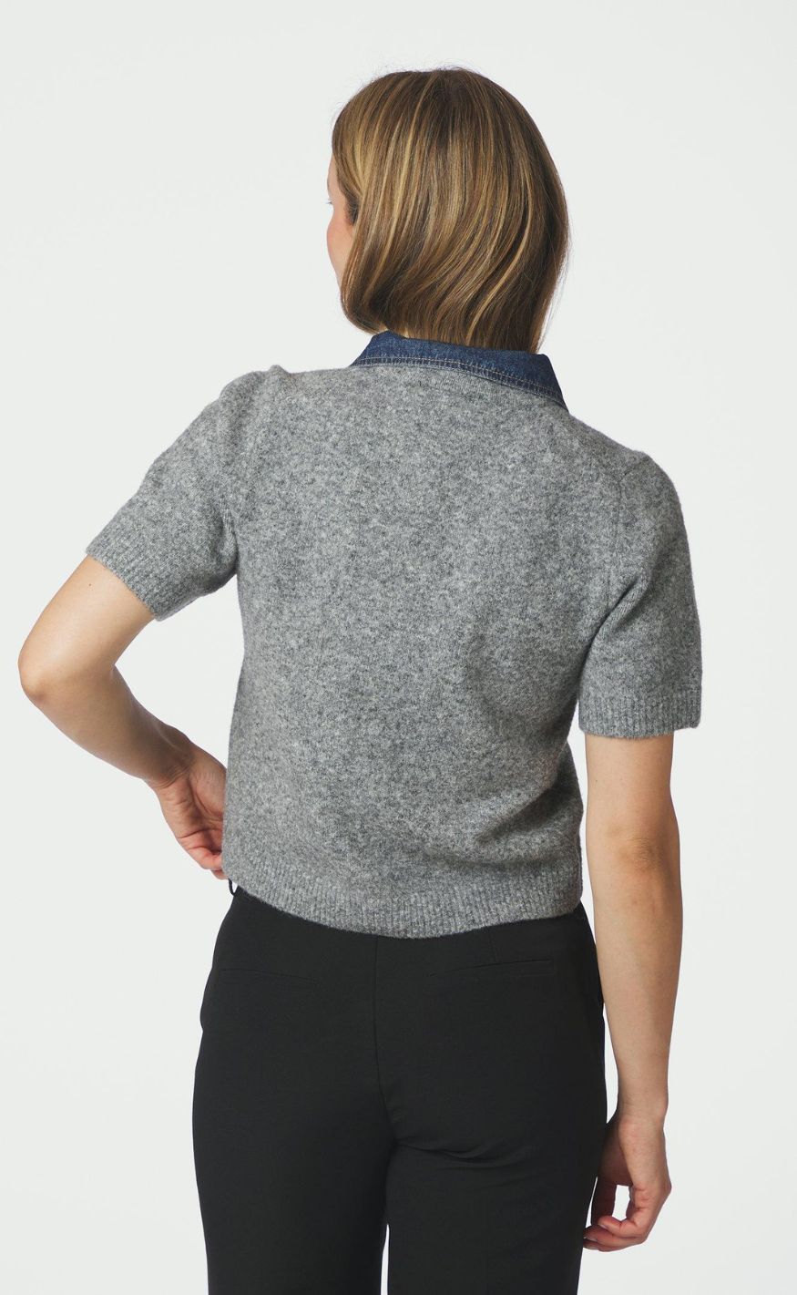 Neo Noir Cardigan - Amoria - Grey Melange