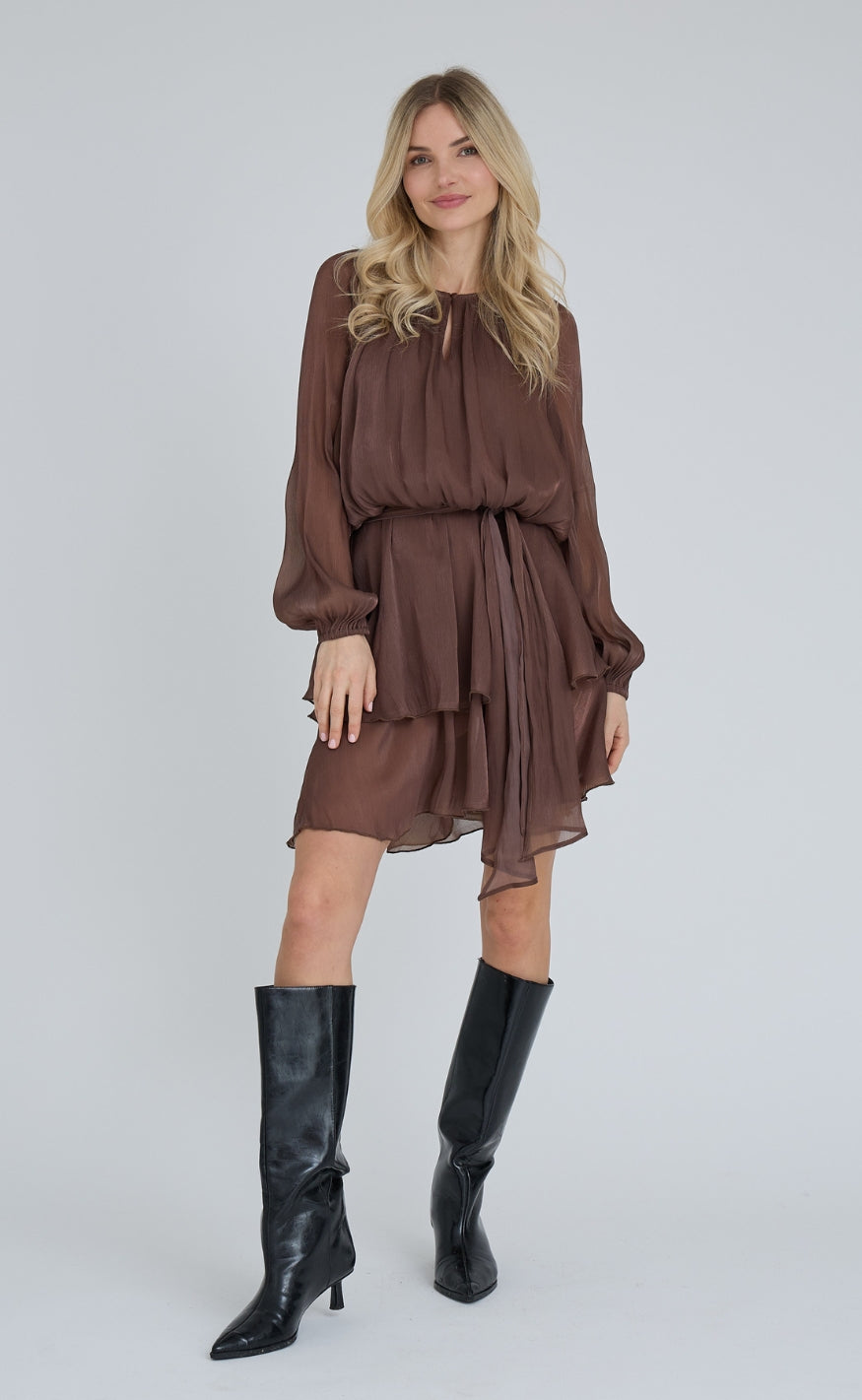 A-View Kjole - Ovena - Dark Brown