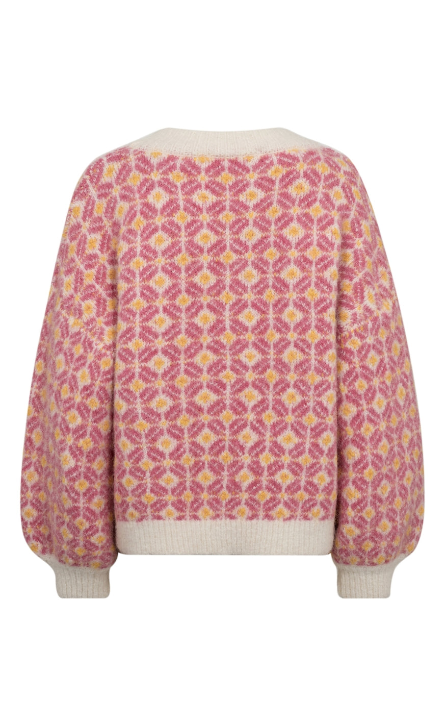A-View Genser - Stavanger - Off White/Pink