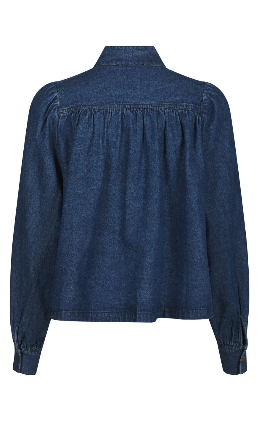 Neo Noir Skjorte - Melya Denim - Blue