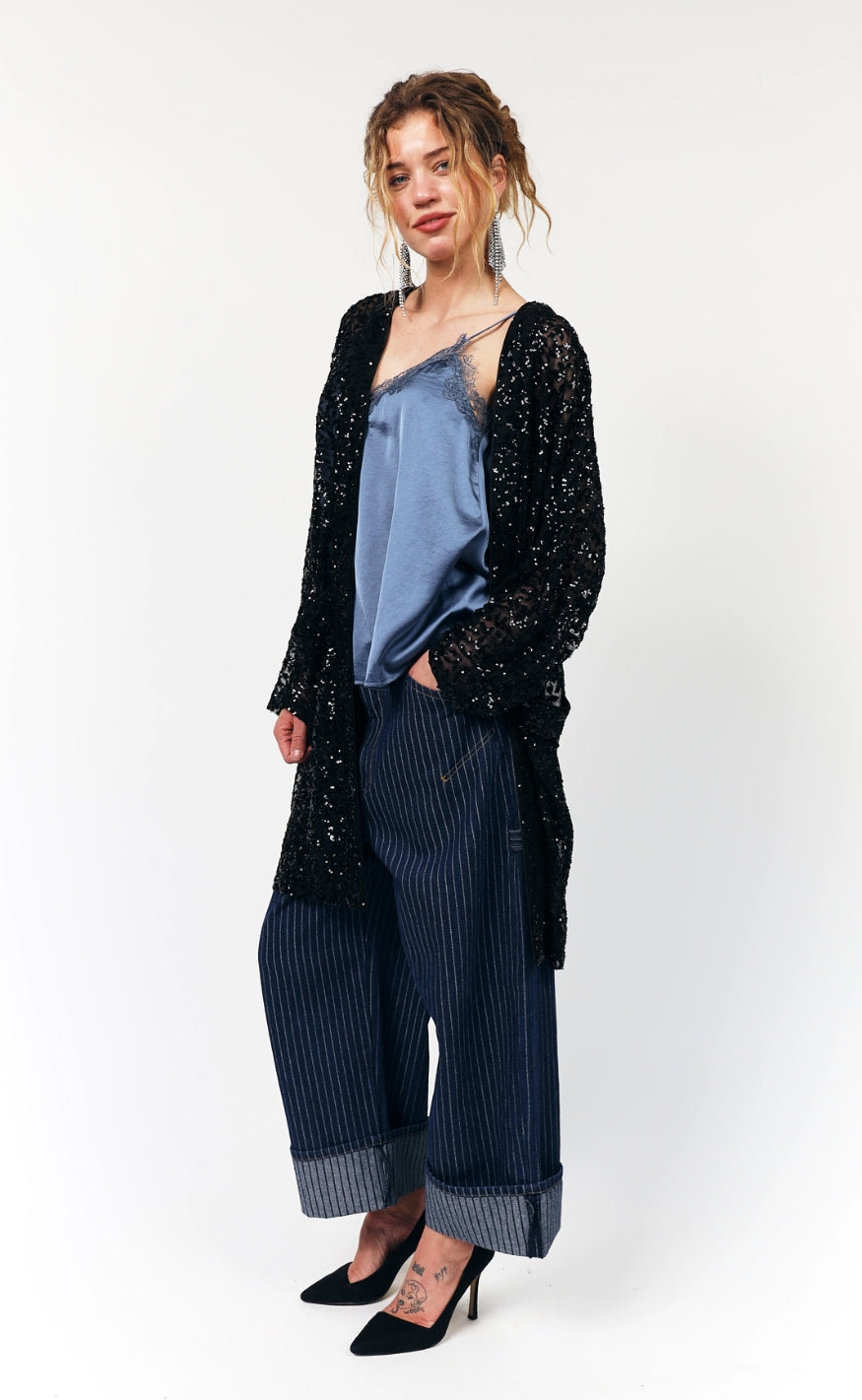 Lollys Laundry Kimono - Kimmi - Black