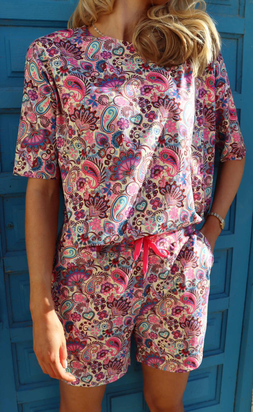 Liberté Shorts - Alma - Pink Paisley