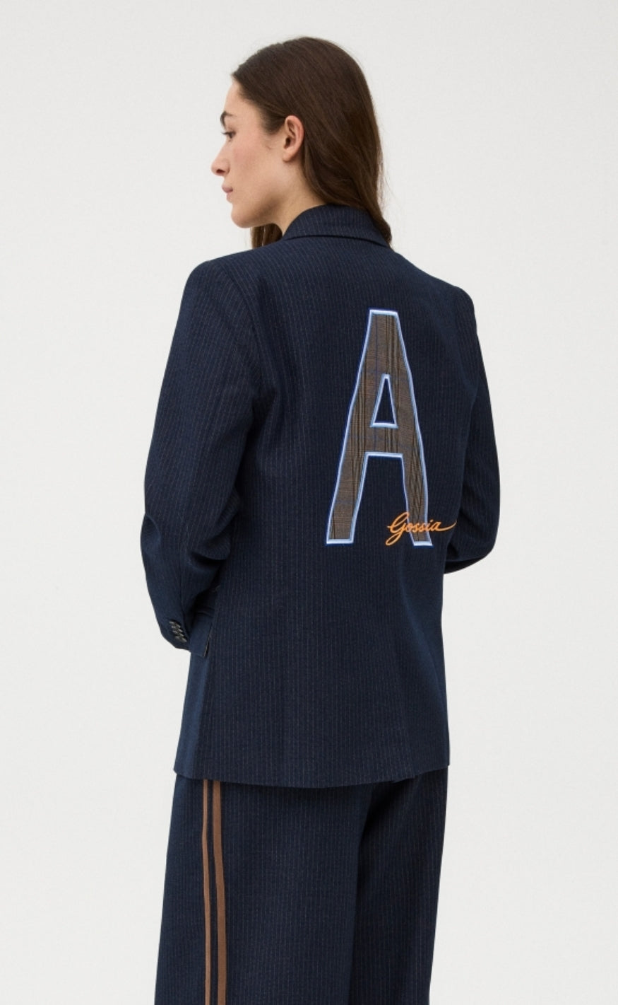 Gossia Blazer - Beatrice Jo - Navy Blue Stripes