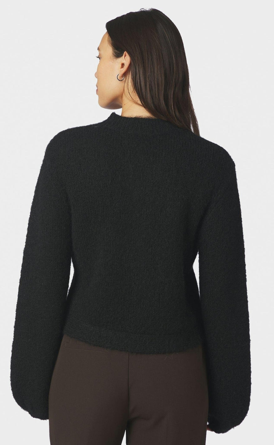 Neo Noir Cardigan - Gio Fluffy Knit - Black