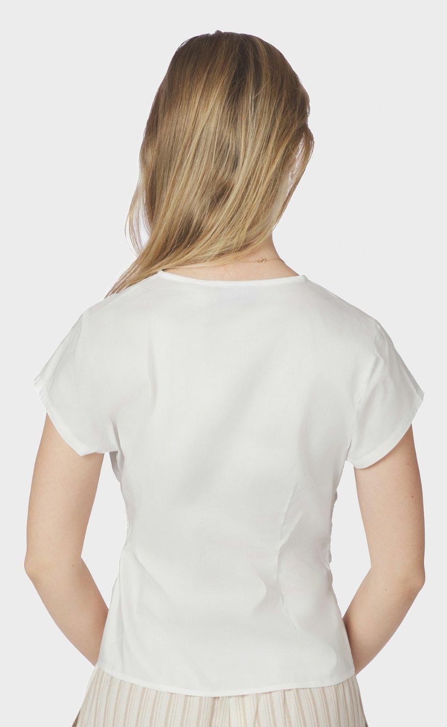 Neo Noir Topp - Fidi Poplin - White