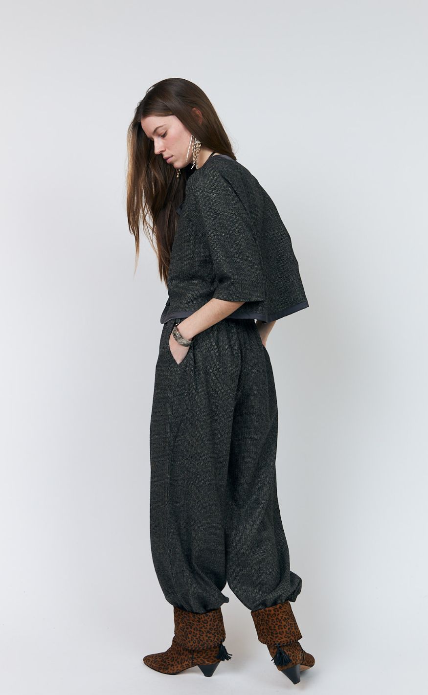 Lollys Laundry Bukser - Piper - Dark Mokka