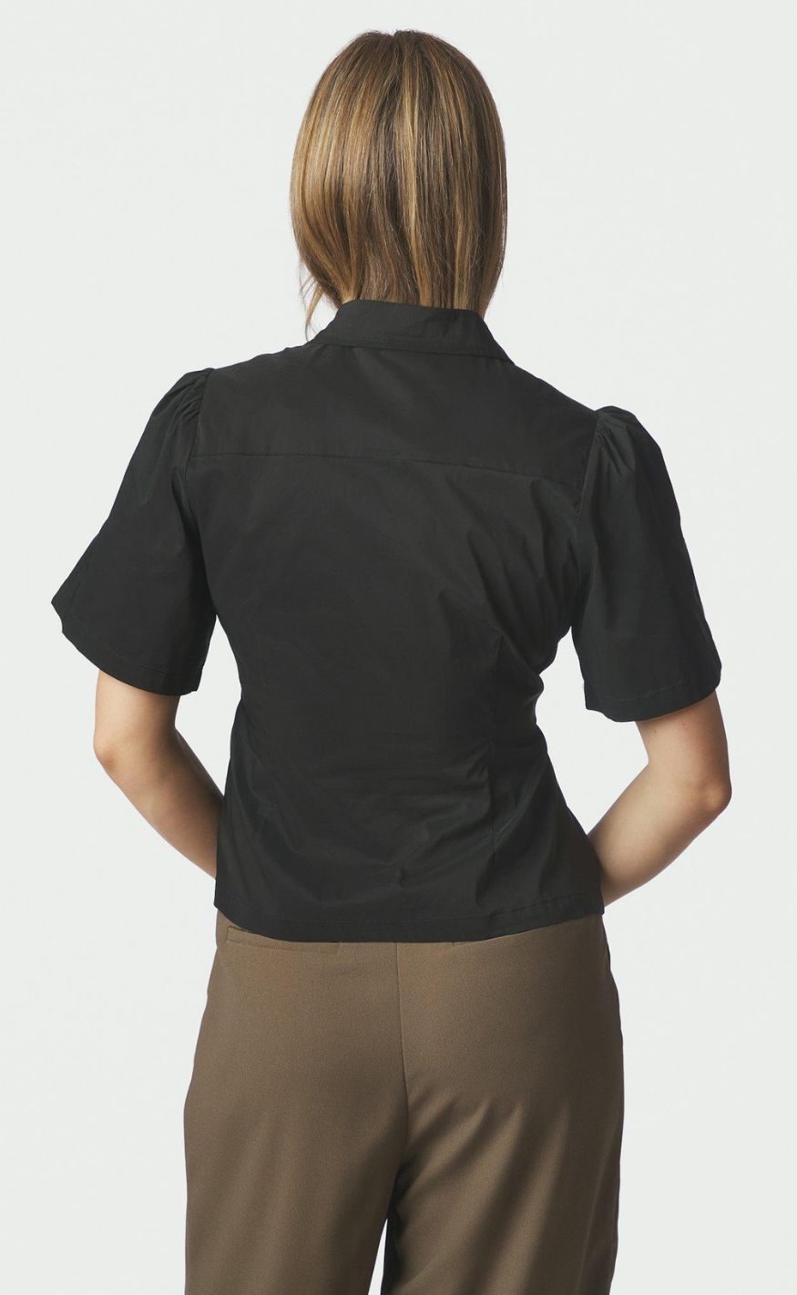 Neo Noir Skjorte - Balara Poplin - Black