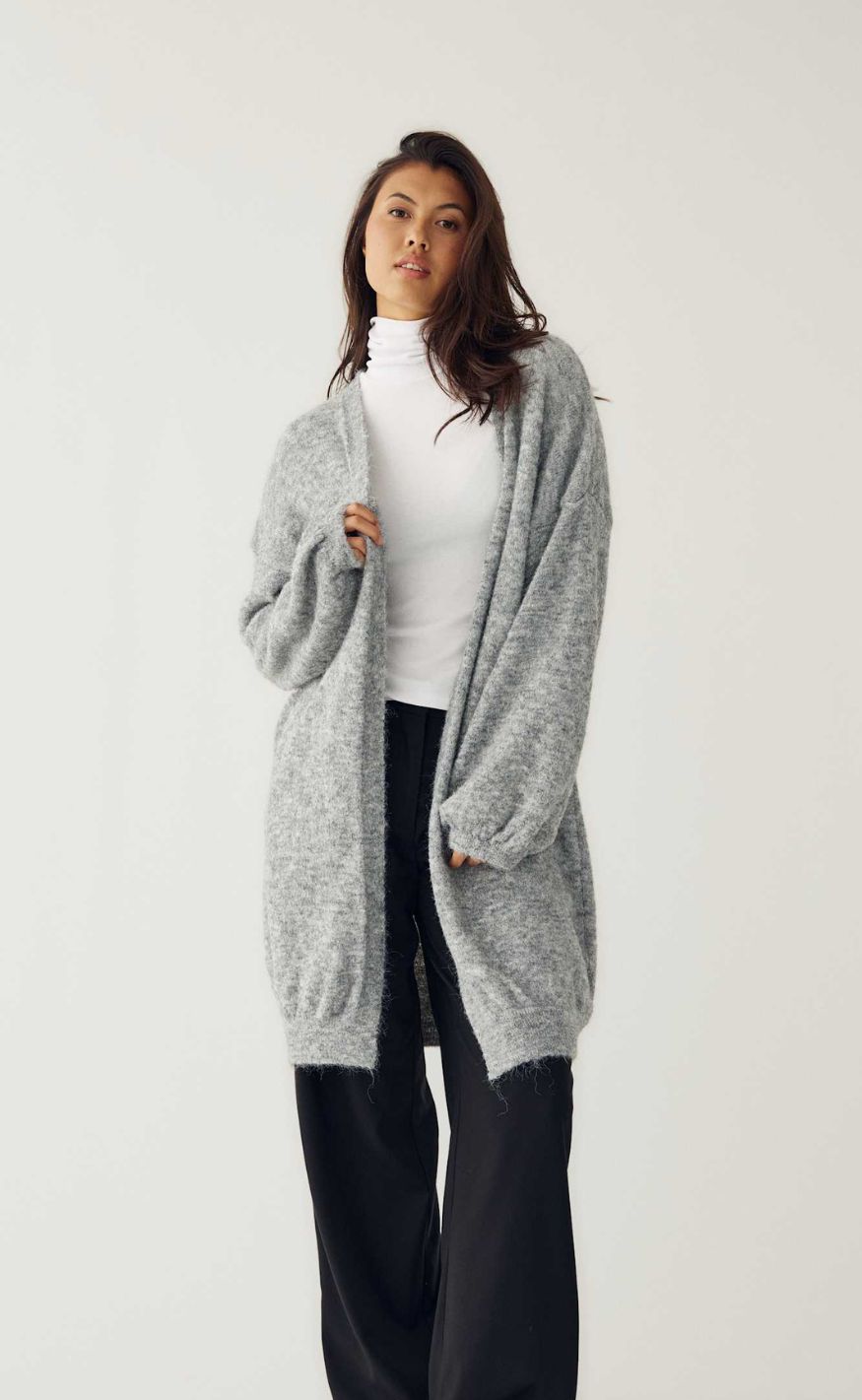 Noella Cardigan - Maricela - Medium Grey Melange