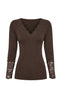 Tim & Simonsen Bluse - Belen Costina Lace - Cioccolato