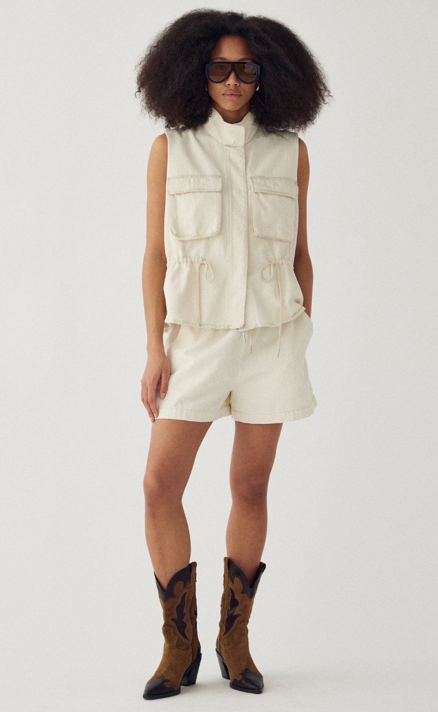 Noella Shorts - Meera MW - Washed Ivory