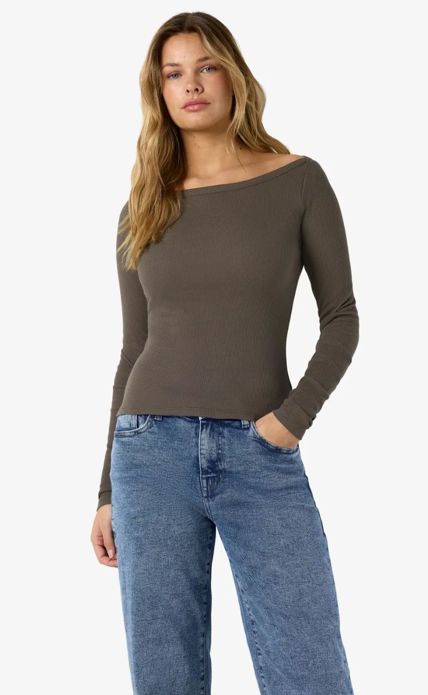 Noisy May Bluse - Maya - Chocolate Brown