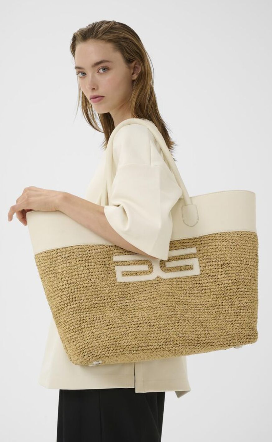 Gestuz Veske - Rafia - Nature Straw