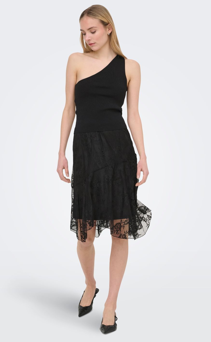 ONLY Topp - Milo One Shoulder - Black