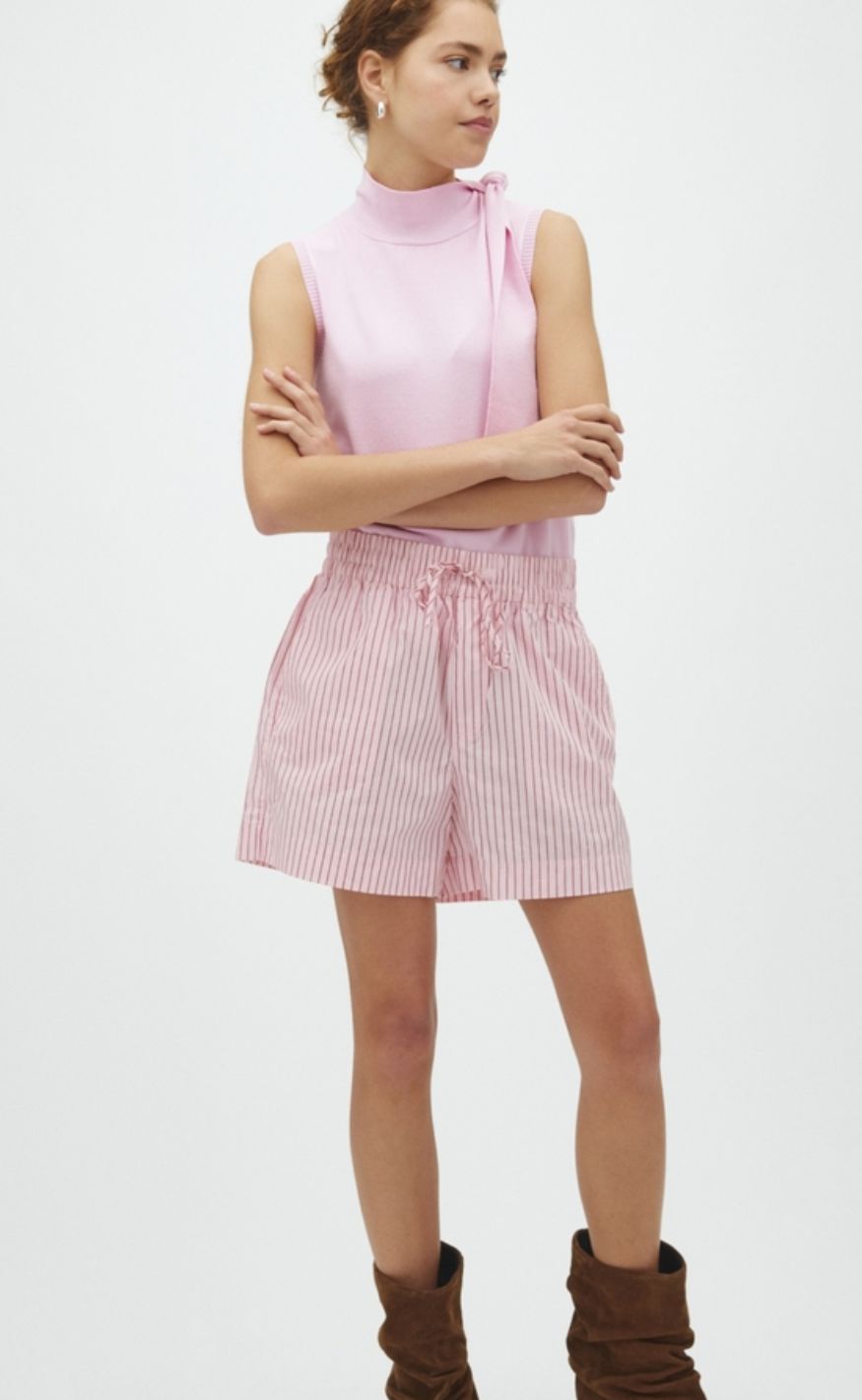 MbyM shorts - Meris-M - Pink Wine Stripe