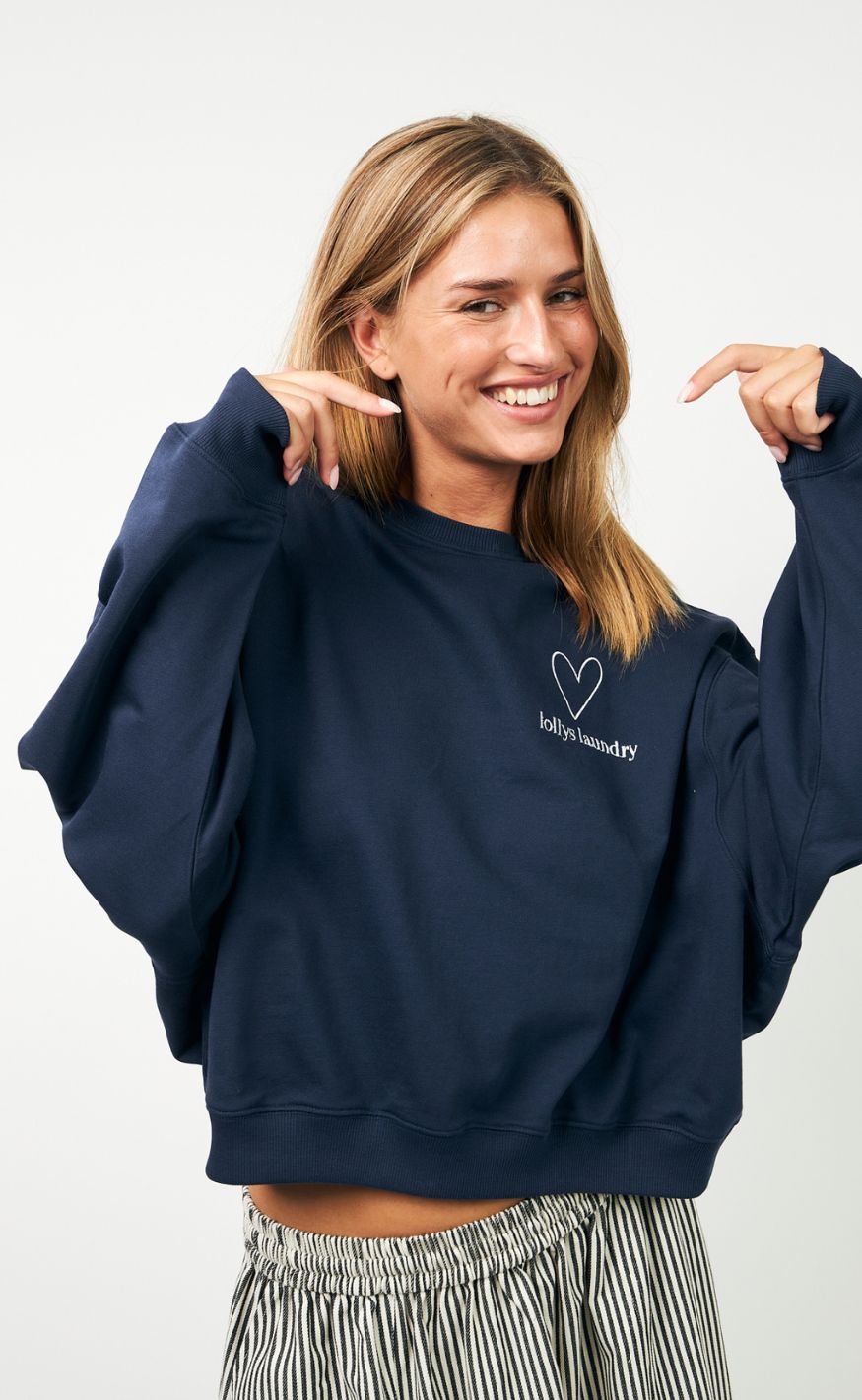 Lollys Laundry Sweatshirt - Sydney - 23 23 Dark Blue