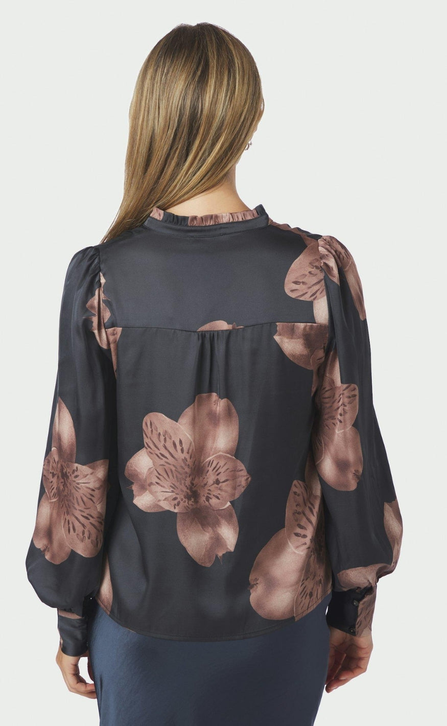 Neo Noir Bluse - Massima Misty Orchid - Midnight Blue