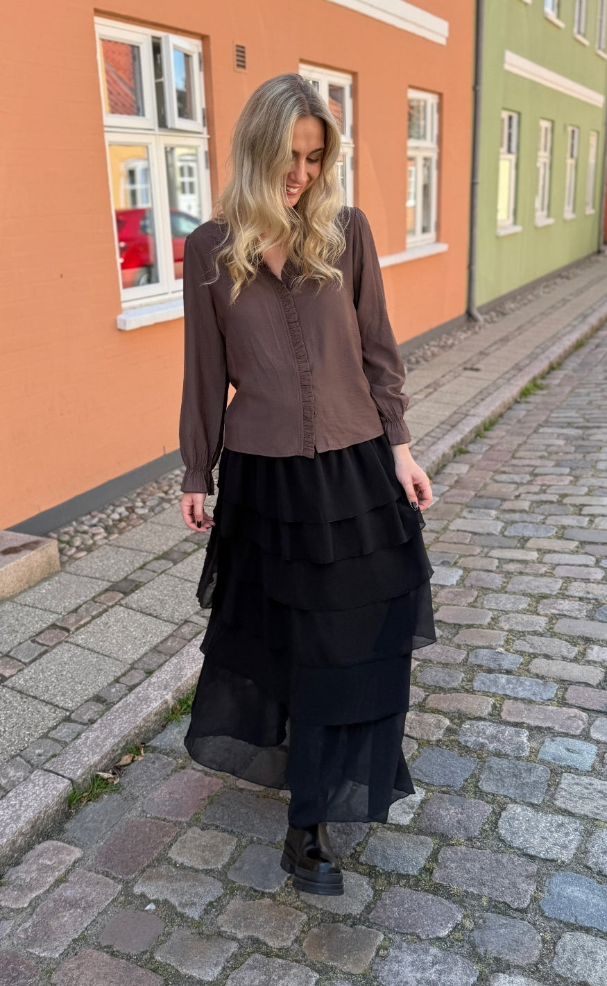 Say INA Copenhagen Skjørt - Feline Frill - Black