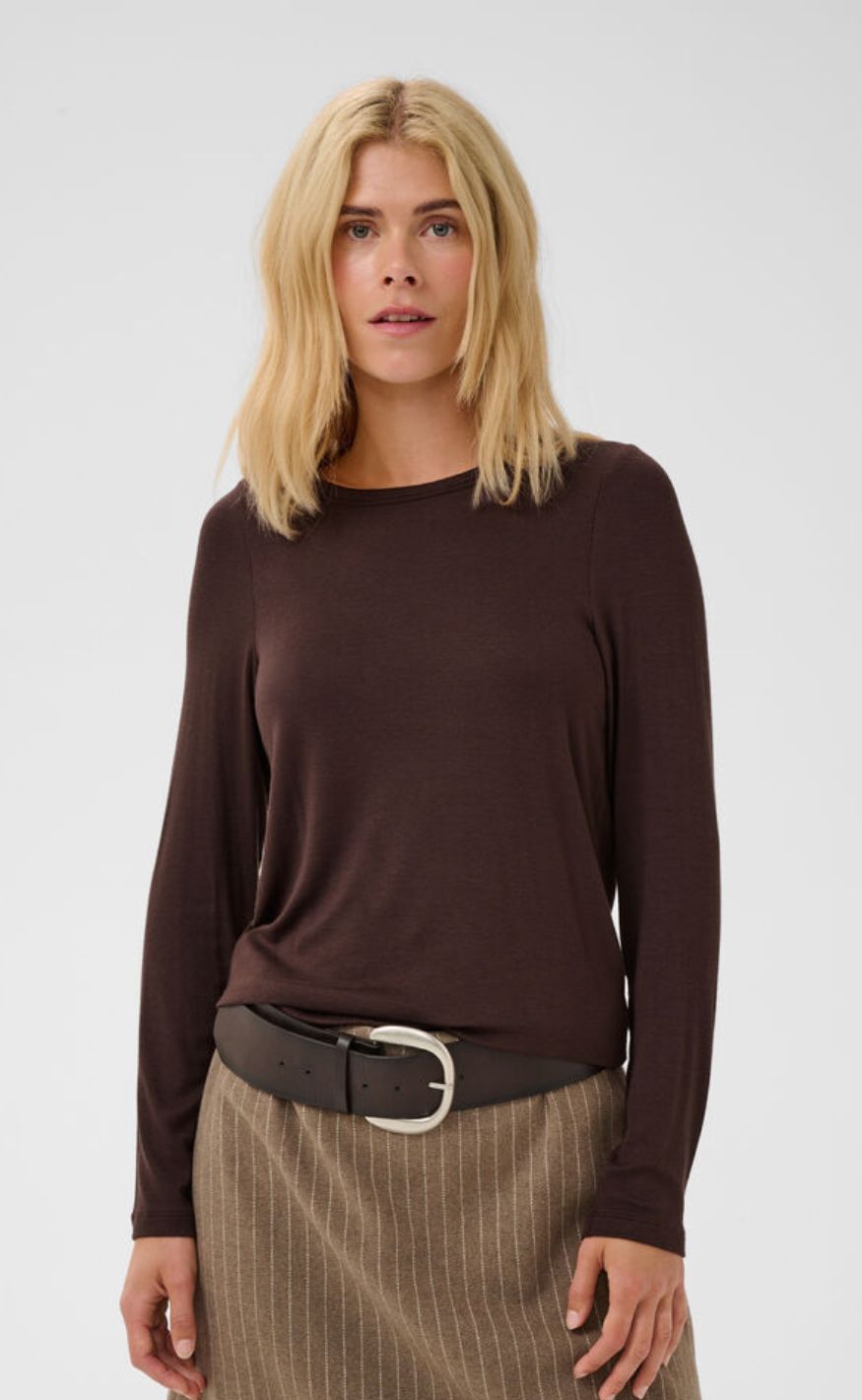 Culture Bluse - Nia Juliet - Coffee Bean