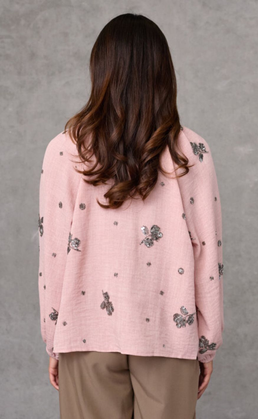 Love & Divine Bluse - Love1642 - Mauve Sequins