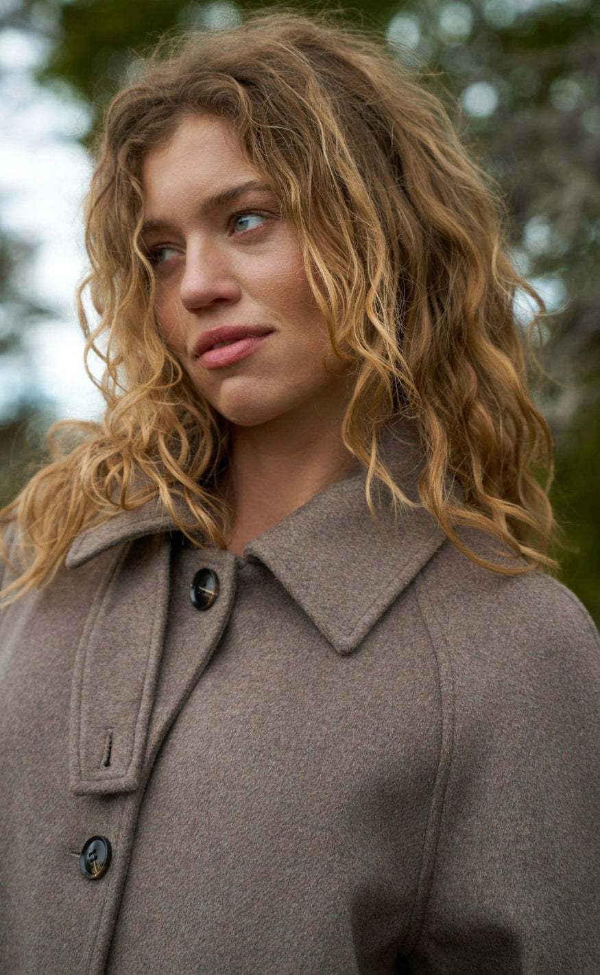Neo Noir Jakke - Keaton Wool - Taupe