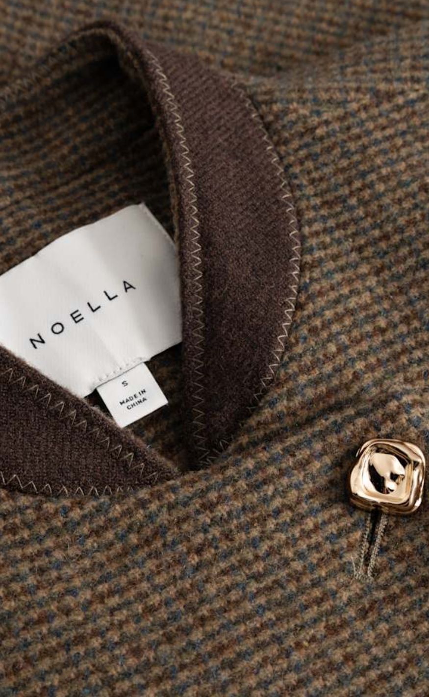 Noella Blazer - N-Nox - Evalina Brown Check